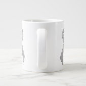 Silver Ribbon Support Awareness Jumbo-Tasse (Rückseite)
