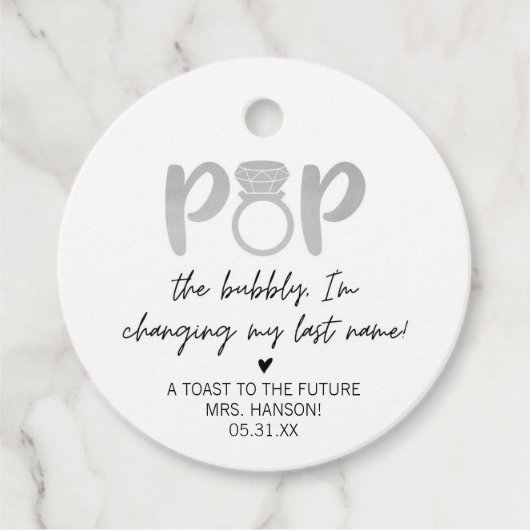 Silver Ring Pop Der unglaubliche Gefallen Tag Geschenkanhänger (Vorderseite)