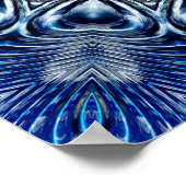 Silver Ripples Mandala 2 Poster (Ecke)