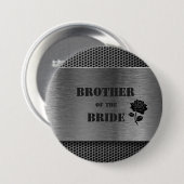 Silver Robo Metal/Brother of the Bride - Button (Vorne & Hinten)