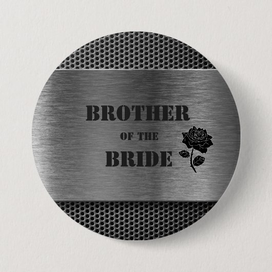 Silver Robo Metal/Brother of the Bride - Button (Vorderseite)