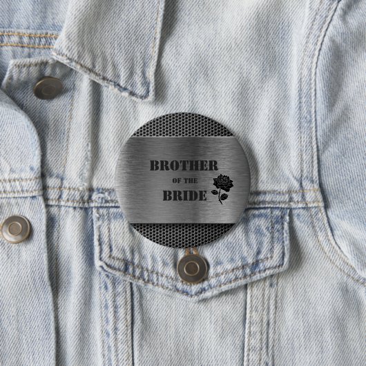 Silver Robo Metal/Brother of the Bride - Button (Beispiel)