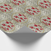 Silver Rodeo Gürtelschnalle Geschenkpapier (Ecke)