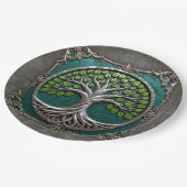 Silver Roots of Eternity – Tree of Life.   Pappteller (Schrägansicht)