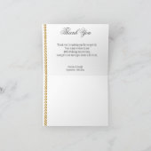 Silver Rose Gold 10 Jahre Jubiläum Vielen Dank Dankeskarte (Innenseite)