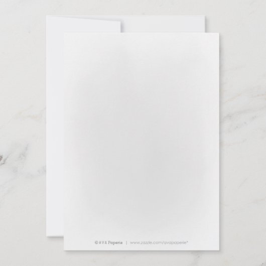 Silver Rose Gold Elegantes Dress Brautparty Einladung (Rückseite)