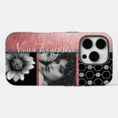 Silver & Rose Gold Foto Collage - Anpassen Case-Mate iPhone Hülle (Rückseite (Horizontal))