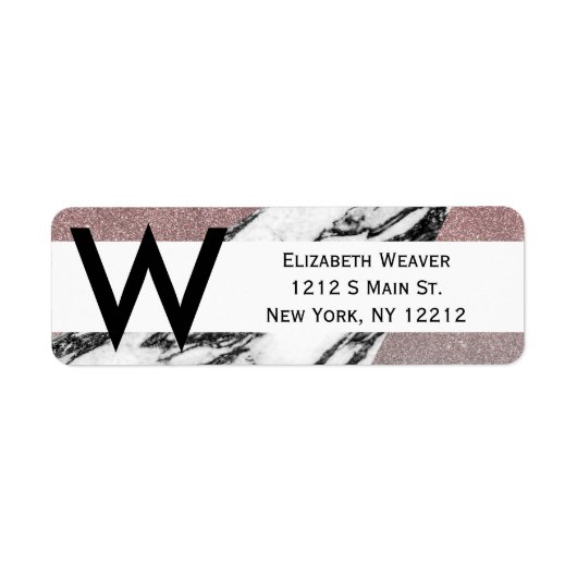 Silver Rose Gold Glitzer und Marmor Geometric (Vorne)