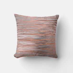 Silver Rose Gold Metallic elegant Kissen