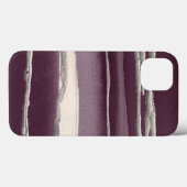 Silver Rose Purple Abstract Print Case-Mate iPhone Hülle (Rückseite (Horizontal))