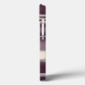 Silver Rose Purple Abstract Print Case-Mate iPhone Hülle (Rückseite / Links)