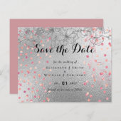 Silver Rosegold WEDDING Metallic Glitzer BUDGET (Vorne/Hinten)