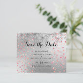 Silver Rosegold WEDDING Metallic Glitzer BUDGET (Stehend Vorderseite)