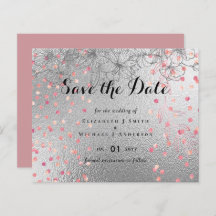 Silver Rosegold WEDDING Metallic Glitzer BUDGET