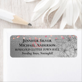 Silver Rosegold WEDDING Metallic Glitzer BUDGET