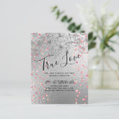 Silver Rosegold WEDDING Metallic Glitzer BUDGET (Stehend Vorderseite)