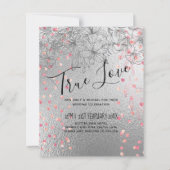 Silver Rosegold WEDDING Metallic Glitzer BUDGET (Vorderseite)