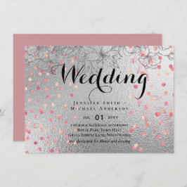 Silver Rosegold WEDDING Metallic Glitzer BUDGET