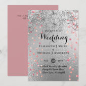 Silver Rosegold WEDDING Metallic Glitzer BUDGET (Vorne/Hinten)