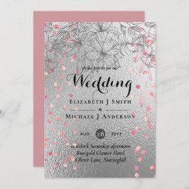 Silver Rosegold WEDDING Metallic Glitzer BUDGET