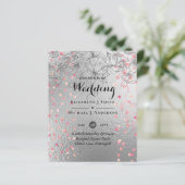 Silver Rosegold WEDDING Metallic Glitzer BUDGET (Stehend Vorderseite)