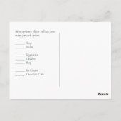 Silver Rosegold WEDDING Metallic Glitzer BUDGET Postkarte (Rückseite)