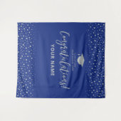 Silver & Royal Blue | ABSCHLUSS Wandteppich (Vorderseite (Horizontal))