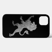 Silver Royal Lion Case-Mate iPhone Hülle (Rückseite (Horizontal))