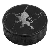 Silver Royal Lion Eishockey Puck (3/4)