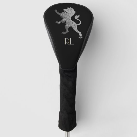Silver Royal Lion Golf Headcover (Vorderseite)