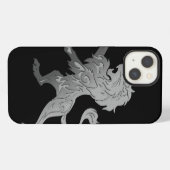 Silver Royal Lion iPhone Hülle (Rückseite (Horizontal))
