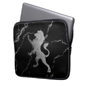 Silver Royal Lion Laptopschutzhülle (Vorderseite Links)