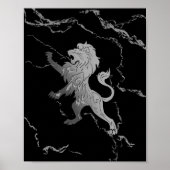 Silver Royal Lion Poster (Vorne)