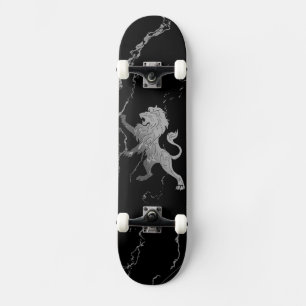 Silver Royal Lion Skateboard