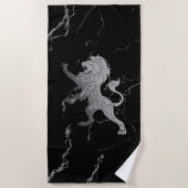 Silver Royal Lion Strandtuch (Vorderseite)