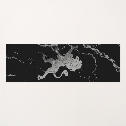 Silver Royal Lion Yogamatte (Vorderseite (Horizontal))