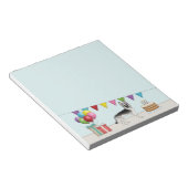 Silver Sable German Shepherd Hund farbenfroh Gebur Notizblock (angewinkelt)