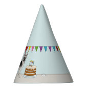 Silver Sable German Shepherd Hund farbenfroh Gebur Partyhütchen (Rechts)