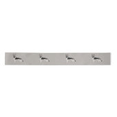 Silver Sable German Shepherd Niedlich Cartoon Hund Satinband (Vorderseite)