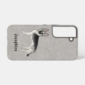 Silver Sable German Shepherd Niedlich GSD Hund und Samsung Galaxy Hülle (Rückseite (Horizontal))