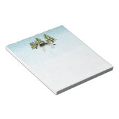 Silver Sable German Shepherd Snowy Winter Forest Notizblock (angewinkelt)