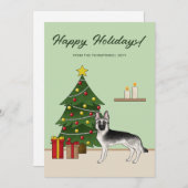 Silver Sable German Shepherd Weihnachten (Vorne/Hinten)