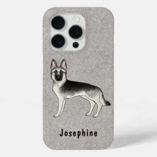 Silver Sable German Shepherder Hund mit Individuel Case-Mate iPhone Hülle