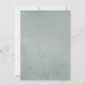 Silver Sage Eucalyptus Geometric Wedding Einladung (Rückseite)