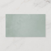 Silver sage Eucalyptus Geometric Wedding Platzkarte (Rückseite)