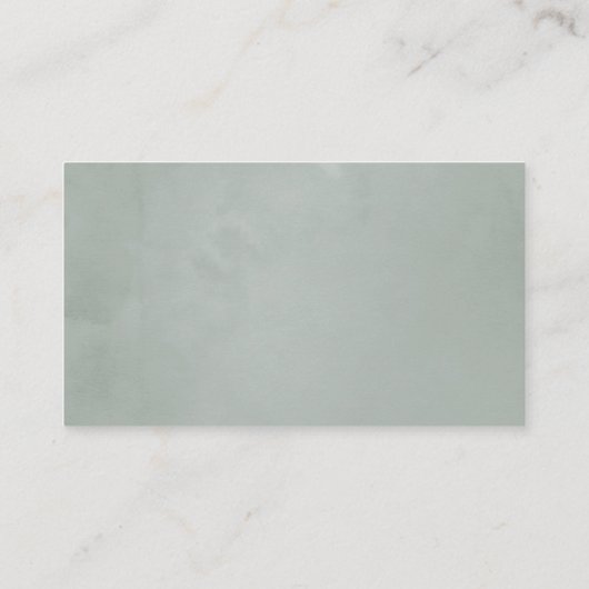 Silver sage Eucalyptus Geometric Wedding Platzkarte (Rückseite)