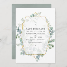 Silver Sage Eukalyptus Geometric Wedding Foto