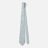 Silver Sage Floral Wedding Krawatte (Vorderseite)