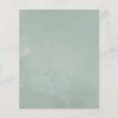 Silver Sage Geometric Eucalyptus Wedite Einladung Flyer (Hinten)