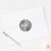 Silver Sagittarius der Bogenschütze - Zodiac-Zeich Runder Aufkleber (Umschlag)